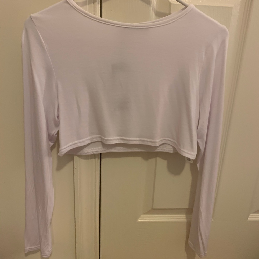 NWT ISAWITFIRST White Crop Top